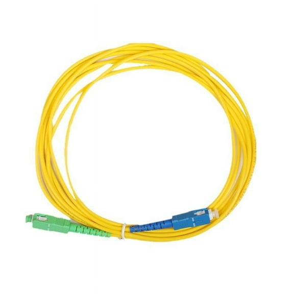 10 PCS Fiber Optic Patch Cord SC/-SC/, 2 Meter Length Single Mode Simplex Diameter PVC Optical Jumper