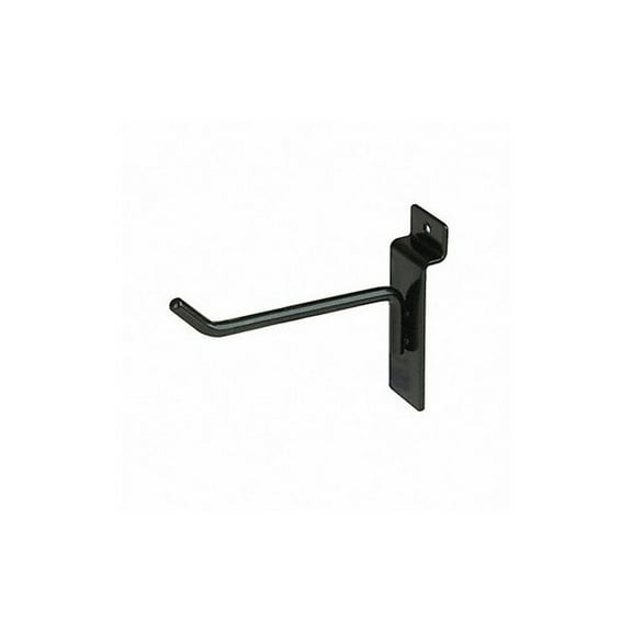 Econoco Commercial Deluxe Hook for Slat Wall, 4", Black (Pack of 96)