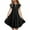 Black, variant on Gaexia Girls Dresses ,Girls Summer Dresses Double Layer Flutter Sleeve Flowy A Line Dress Casual Gradient Midi Dresses (Purple,14-15 Years)