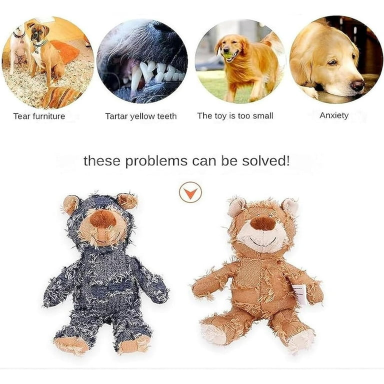 2023 Newest Dog Animals Chew Toy MightyBear 2.0 for Tough Play Petsboro Robust Bear Dotmalls Petsboro Robust Bear Awishday Indestructible Robust