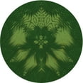 thumbnail image 1 of Ahgly Company Machine Washable Indoor Square Transitional Dark Lime Green Area Rugs, 3' Square, 1 of 7