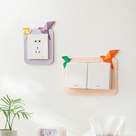 

Meijuhuga Silicon Switch Sticker Removal Freely Eco-friendly Household Supplies Luminous Animal Light Switch Cover Decor for Indoor