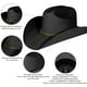 thumbnail image 2 of Sombrero occidental JAMW Sencillez ala ancha vaquero vaquera, 2 of 5