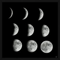 Marmont Hill Phases of the Moon III Framed Wall Art, 12" x 12"