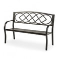 thumbnail image 2 of Plow & Hearth Celtic Knot Garden Bench, 2 of 8