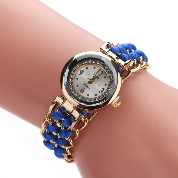 Discount Galore Small Face Watches for Women Women Knitting Rope Chain Winding Analog Quartz Wrist Watch Relojes de Pulsera para Mujer Yilush