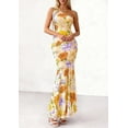 thumbnail image 3 of PRETTYGARDEN Womens Summer One Shoulder Maxi Dress Floral Sleeveless Bodycon Mesh Long Formal Wedding Guest Dresses, 3 of 9