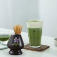 thumbnail image 4 of Ceramic Matcha Whisk Holder Matcha Ceremony Chasen Stand Matcha Whisk Container Tea Tool Teaware for Teahouse Dining Room Home Restaurant Black, 4 of 6
