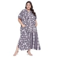 thumbnail image 2 of Oussum Robe Caftan Boutonnée pour Femme Longue Ajustable d'Été Maxi avec Poche, 2 of 7