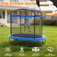 thumbnail image 6 of 4×6FT Toddler Trampoline for Kids 3+, SHINPT Kids Trampoline with 770lbs Weight Capacity, Mini Trampoline Indoor/Outdoor, Small Trampoline for Kids with Adjustable Gymnastics Bar and Basketball Hoop, 6 of 10