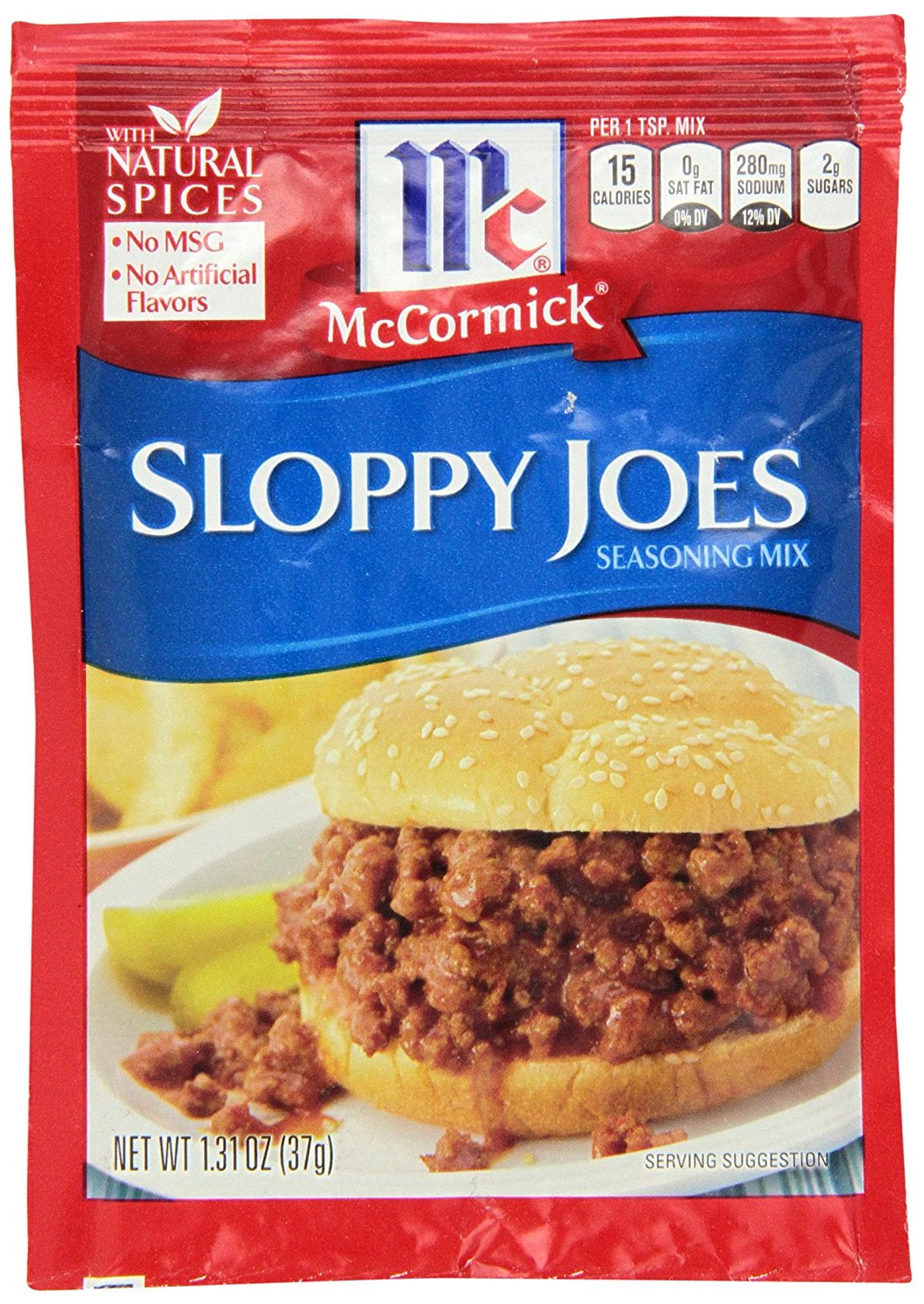 McCormick Sloppy Joe Seasoning, 1.31 OZ (Pack of 4)