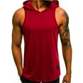 thumbnail image 1 of Men Hooded Tank Fitness Sweatshirt, 1 of 4
