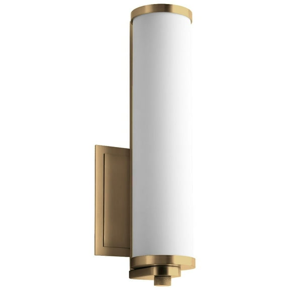 12.75 Inch 9W 1 Led Wall Sconce-Aged Brass Finish Oxygen Lighting 3-5000-40