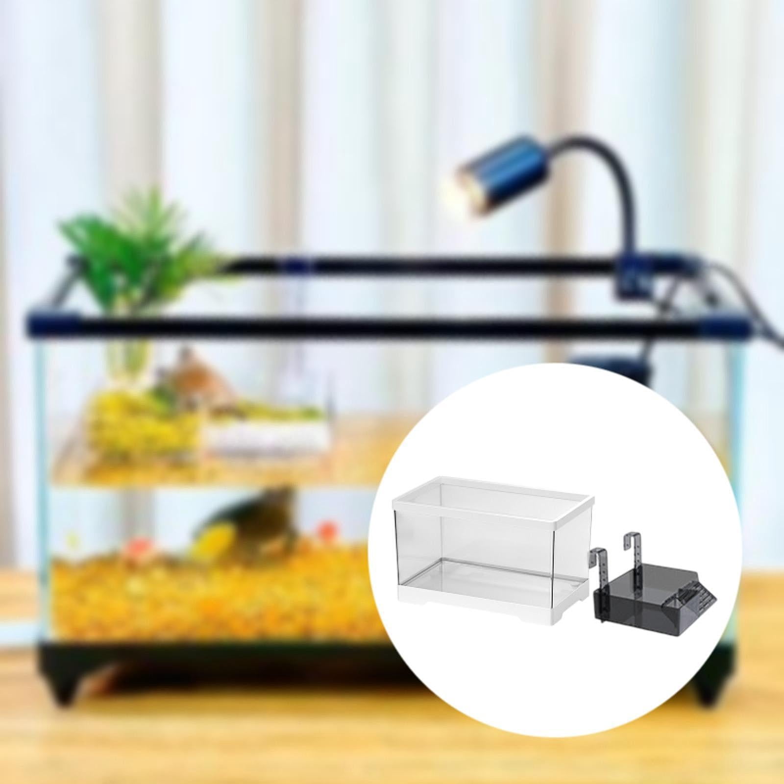 CarpNettore Turtle Tank Aquarium Tortoise Enclosure Starter Kit Hideout Reptile Tank with Basking Platform Aquatic Terrarium for Breeding L with Platform