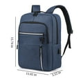 thumbnail image 3 of Hvmvliv Backpack with USB Charging Port Laptop Backpack Large-Capacity Sackpack for Man Women Outdoor Business Knapsack Storage 15.6 Inch Laptop Blue, 3 of 7