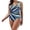 bleu, variante sur HAWEE Maillot de Bain une Pièce pour Femme, Imprimé à Rayures Dispersées, Maillots de Bain Grande Taille, Monokinis, Taille g-5TG