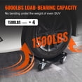 thumbnail image 3 of Wheel Dolly, 6000 lbs/2722 kg Car Moving Dolly, Wheel Dolly Car Tire Stake Set of 4 Piece, Heavy-duty Car Tire Dolly Cart Moving Cars, Trucks, Trailers, Motorcycles, and Boats, 3 of 11