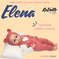 thumbnail image 2 of Muñeca Reborn Elena 55cm | Cubierta de Goma Suave | Durmiendo Muy Detallada | Vestido Rosa y Kit Ese, 2 of 4