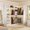 White, variant on iSunirm 72'' Closet Organizer System with 2 Sets, Walk-in Wardrobe Closet System with Corner, Heavy Duty Closet with Drawers, Hanging Rods & Open Storage Shelves, for Bedroom, Closet, Black