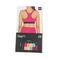 thumbnail image 2 of GAP Fit Women's 4 Way Stretch Moisture Wicking Racerback Sports Bra (Fuchsia Purple, XS (32 A/B)), 2 of 2