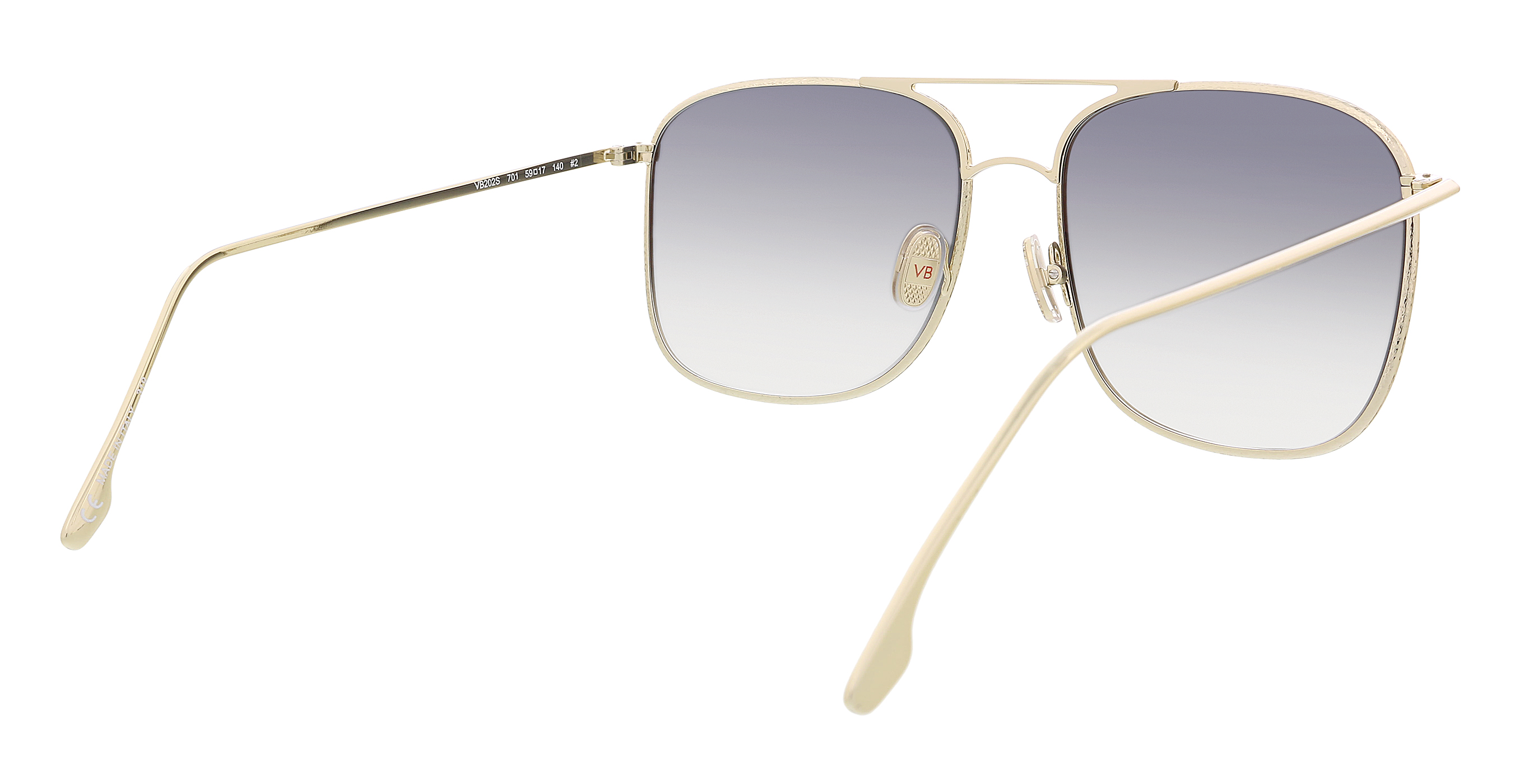 Victoria Beckham Smoke Square Ladies Sunglasses VB202S 701 