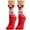 Red, variant on JeashCHAT Women Cute Christmas Vintage Printing Thicker Socks Long Sock Comfortable Socks