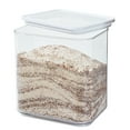 thumbnail image 2 of iDesign Plastic Kitchen Food Storage Canister, 8.4 Cups, Clear/White, 2 of 6