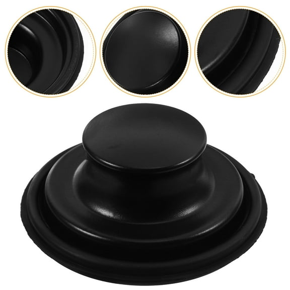 HEMOTON Black Stainless Steel Kitchen Sink Stopper for Garbage Disposal Easy Installation Versatile Use