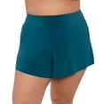 thumbnail image 2 of Aqua Green, Women's Plus Size Beach Short, Lagoon Blue, 3X, 2 of 4