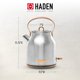 thumbnail image 4 of Hervidor eléctrico Haden Heritage 1.7L de acero inoxidable, 4 of 9