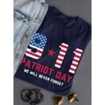 thumbnail image 3 of 9 11 Patriot Day T-Shirt Women -Smartprints Designs, Female 3X-Large, 3 of 4