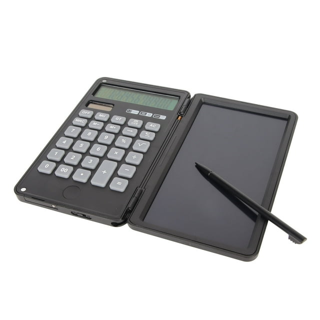 Calculadora Calculadora De 12 Dígitos, Calculadora Multifuncional Con Panel De Escritura LCD De 6 Pulgadas Calculadoras De Escritorio Con Silencio De Teclas Calculadora Comercial