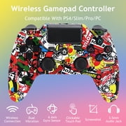 Wireless Controller Compatible with P4/P4 Slim/P4 Pro/Windows PC, Fire Street