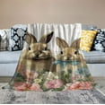 thumbnail image 2 of HENGT Cute Rabbit Throw Blanket, Soft Cozy Birthday, Christmas Blanket for Couch Sofa Living Room Bedroom,, 2 of 6