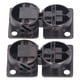thumbnail image 5 of Bisagras de puerta abatibles Jadeshay 2 piezas Bisagra de puerta de gabinete Aleación de zinc, 5 of 8