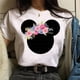 thumbnail image 1 of Disney Gold Micky Head Women's Casual 100% Cotton T-shirt Mickey Mouse High-Quality Print Fashion Top Cartoon Free ShippingL Gao Jinjia LED, 1 of 2