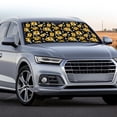 thumbnail image 3 of Xoenoiee Car Windshield Sunshade Sun Visor Keep Cool for Car Interior Foldable Auto Window Shade Universal Fits Trucks, Sedans, SUVs, Daisy Sunflower Hummingbird Print, 3 of 6