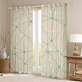 thumbnail image 2 of Geometric 30%-50% Blackout Curtains Abstract Triangle Curtains & Drapes, Stereoscopic Outlines With Dots Curtains Geometry Abstract Lines Window Curtains 2 Panels, 52Wx63L, 2 of 5