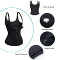thumbnail image 4 of SHAPEVIVA Women Waist Trainer Corset Zipper Vest Body Shaper Cincher Tank Top with Adjustable Straps, 4 of 7