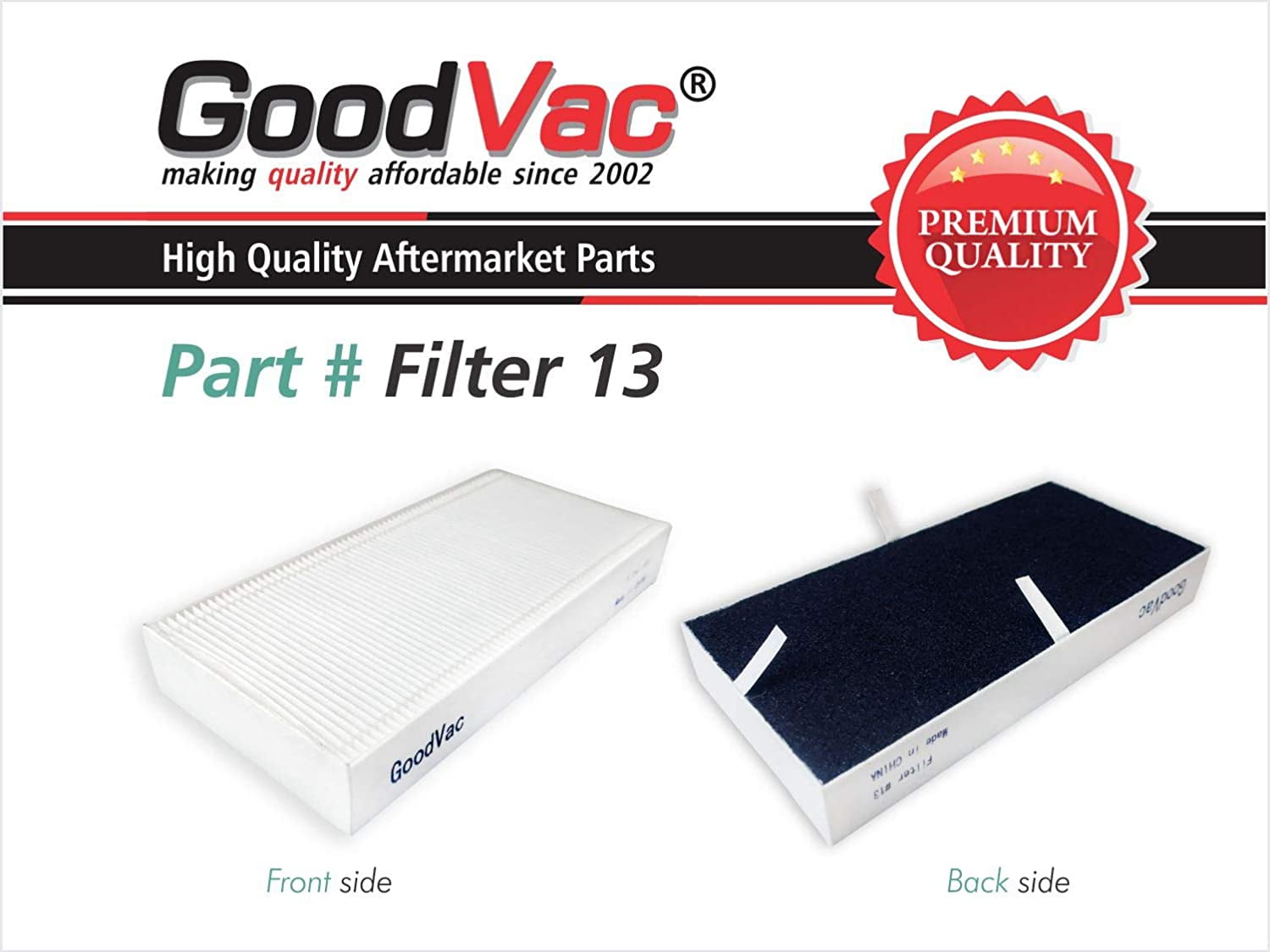 GoodVac 4-Pack Replacement HEPA Filters to fit Honeywell HEPA Clean Air Purifiers HHT270W / HHT290WHD