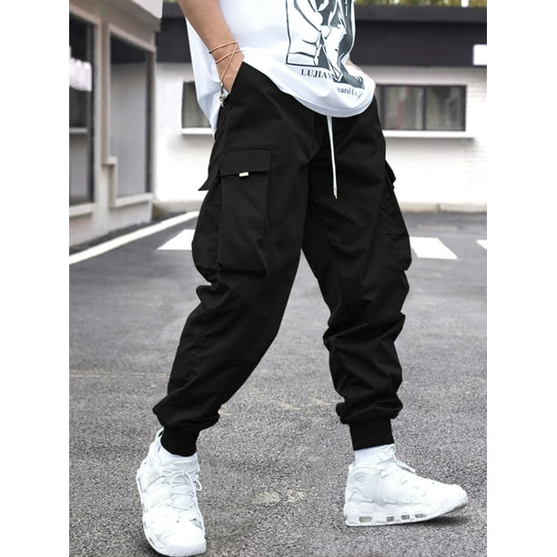 drawstring waist cargo pants