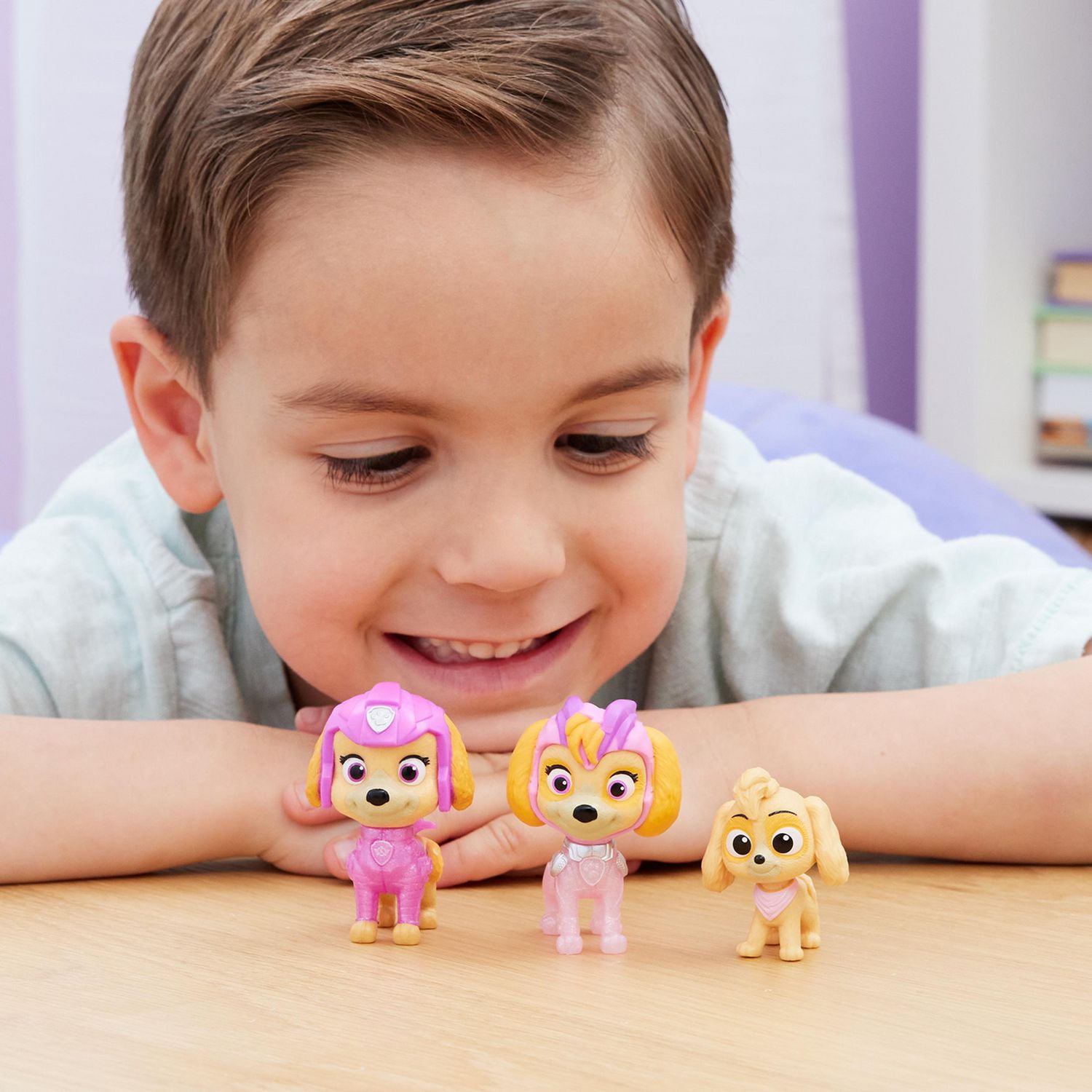 PAW Patrol: The Mighty Movie, Mighty Pups Skye, Exclusive 3-Piece Toy Figures Gift Set, Kids Toys for Boys & Girls Ages 3+