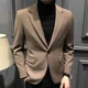 thumbnail image 5 of Chaqueta de traje de negocios blanca para hombre, vestido de fiesta, blazer para hombre, abrigo elegante, sencillo, con botones, moda de verano 2024, ropa informal nueva, 5 of 5