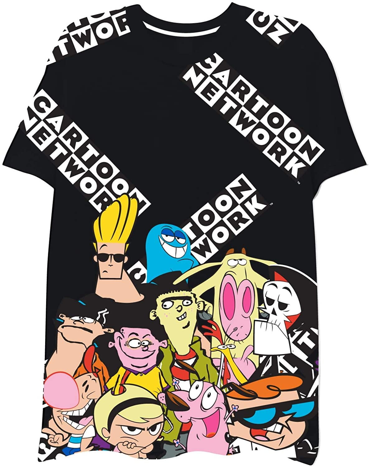 Cartoon Network Mens Throwback Shirt Jonny Bravo And Dexters Laboratory Tee Throwback 