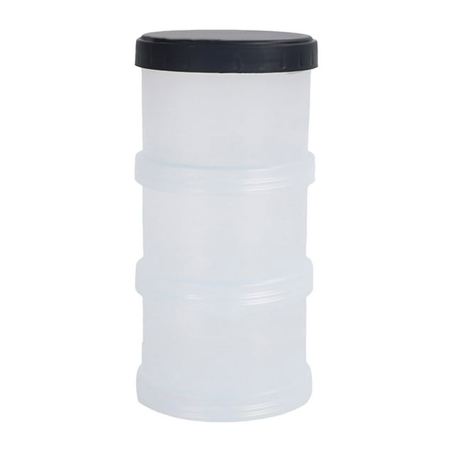 Boîte de Rangement pour Lait en Poudre à Trois Couches, Distributeur de Lait en Poudre à Trois Couches, Contenants Alimentaires Portatifs en Verre, Contenants de Rangement Alimentaires en Verre, Bols de Rangement Alimentaires en Verre Divisés