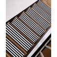 thumbnail image 3 of Black and White Stripes Stair Treads Non Slip for Steps Classic 4 Pcs Reusable Adhesive Stair Runner Mats for Dogs Elders Carpet Treads Rugs for Staircase 8x30 In, 3 of 7