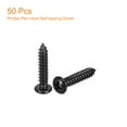 thumbnail image 3 of #8 x 3/4" Tornillo autorroscante de cabeza plana Phillips, 50pcs - Tornillo de cabeza redonda de acero inoxidable 304 (Negro), 3 of 6