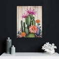 thumbnail image 4 of GOSMITH Rustic Cactus Wall Art Succulent Green Wall Decor Boho Tropical Botanical Canvas Pictures Farmhouse Desert Plant Cacti Floral Paintings Prints Artwork Kitchen Living Room Home Decorations, 4 of 4