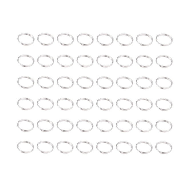 500Pcs 6MM Open Rings Jewelry Accessories Round Shape Double Circle Close Rings DIY Jewelry Making Materials Set for Earrings (Silver)
