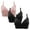 Pink+Black+Black, variant on Hjlmsx Womens Plus Size No Underwire Bras Large Cup Everday Bras Full Coverage Push Up Bras Underwear 2 Packs